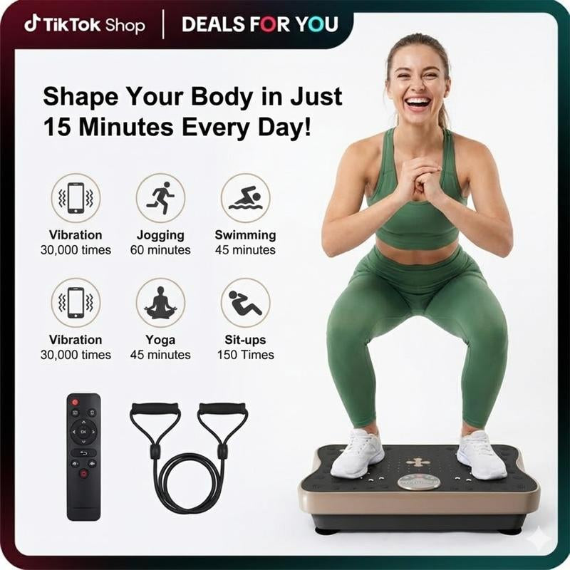 HORSE Adult Vibration Plate Indoor Realx Exercise Machine,Direct Supply Luck Cross Clover Fashion Style,Full Body Work Out for Home Gym,Gift for Girl/Woman/Mom