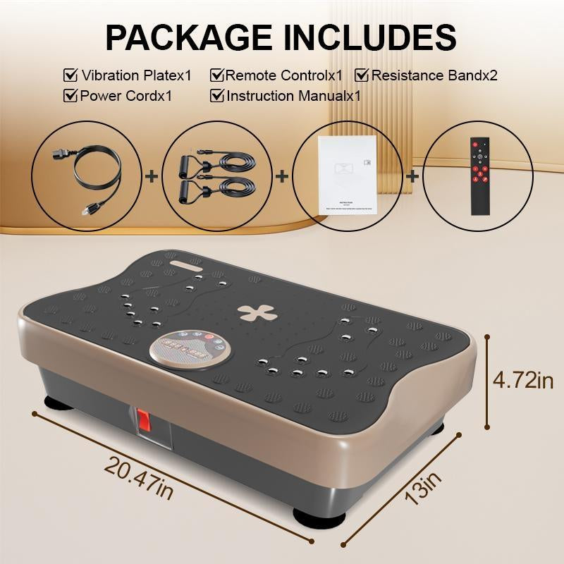 HORSE Adult Vibration Plate Indoor Realx Exercise Machine,Direct Supply Luck Cross Clover Fashion Style,Full Body Work Out for Home Gym,Gift for Girl/Woman/Mom