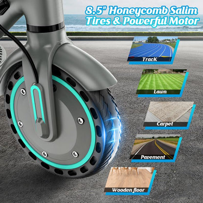 2026 US New 350W Powerful Motor Electric Scooter for Adults, Long Range12-14 Miles,Max.Speed 19Mph,3-Speed Adjustable Fun Sports Scooter, 36V 7.8AH Battery Portable Folding Commuting E-Scooter with App Control