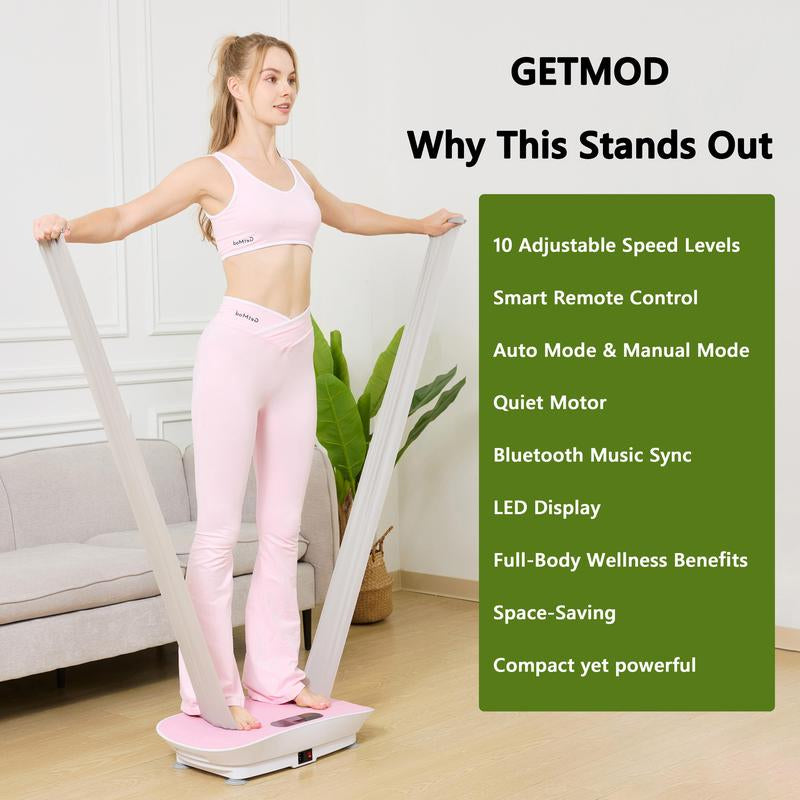 Getmod Vibration Plate Unlock Your Potential! Professional-Grade Vibration Platform for Athletic Performance