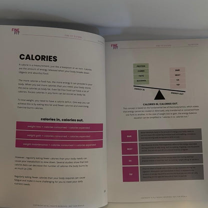 Fine Fit Fitness 6 Week Transformation Guide Total Body Recovery Meal Planner Guided Journal for Health & Wellness with Full Meal Plan & Workout Guide