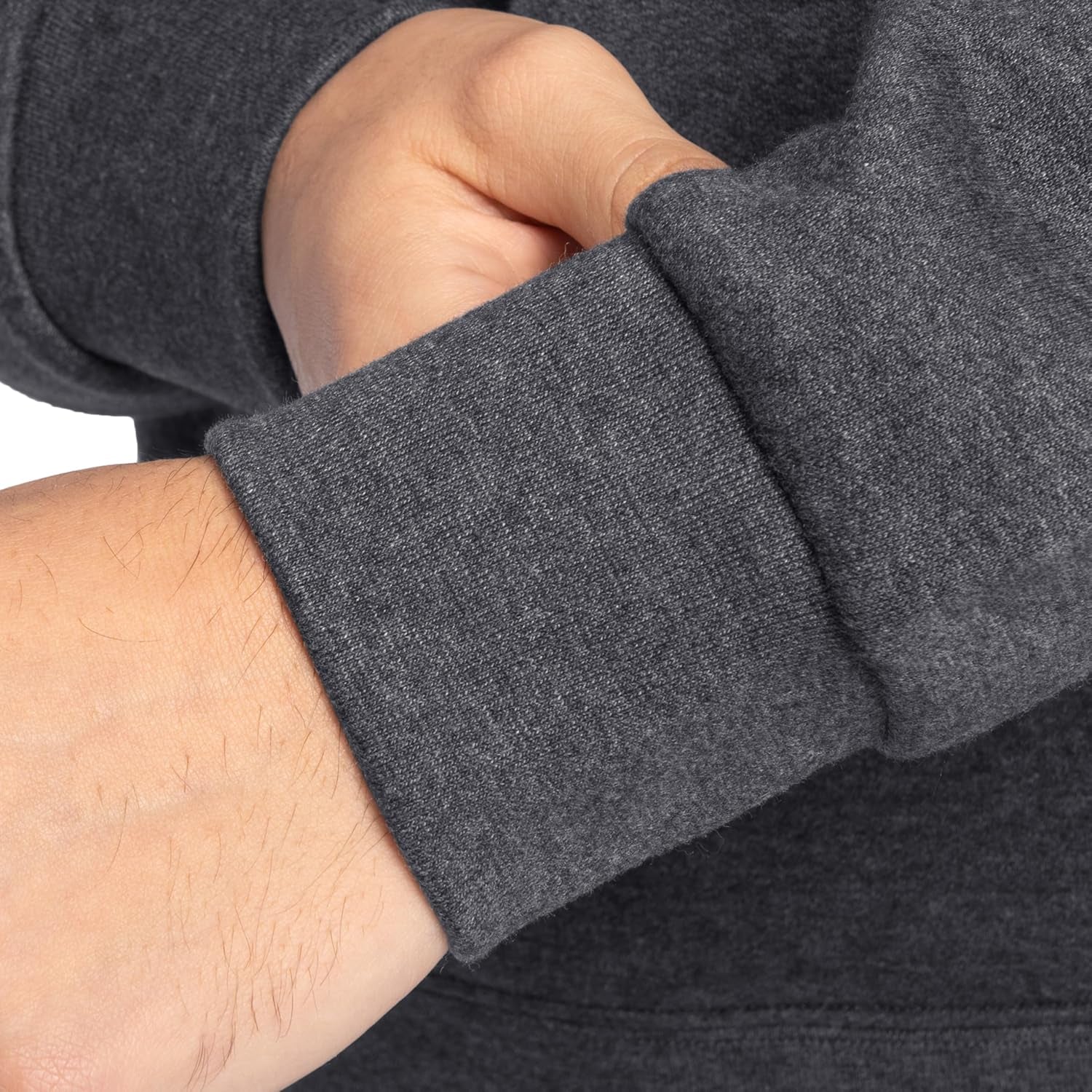 Mens Eversoft Fleece Pullover Hooded Sweatshirt, Moisture Wicking & Breathable