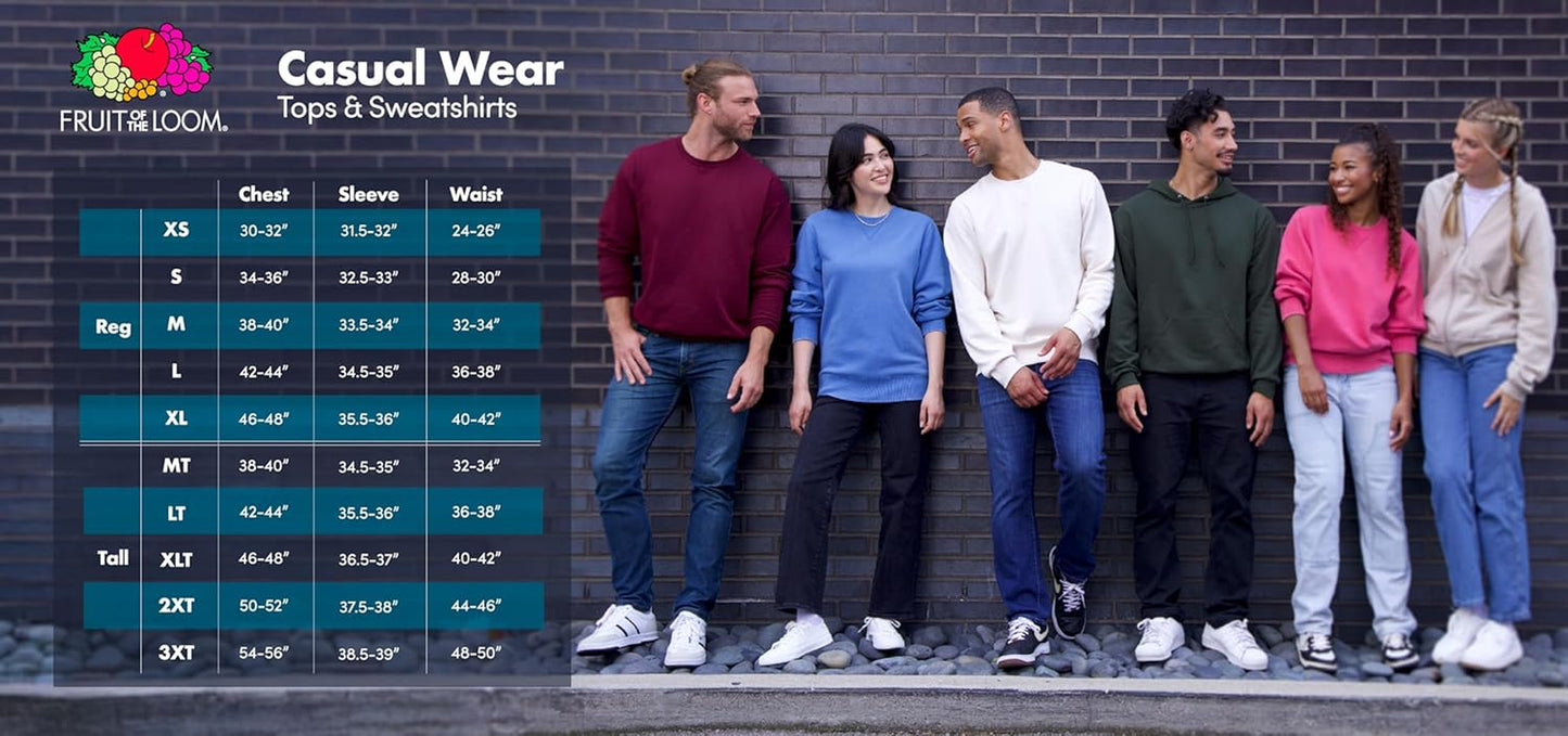 Mens Eversoft Fleece Pullover Hooded Sweatshirt, Moisture Wicking & Breathable