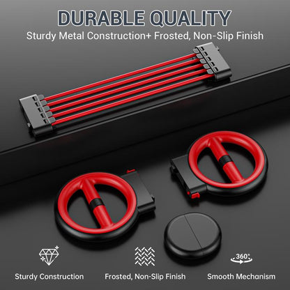 AKLUER 3-IN-1 Forearm Strength Trainer All-In-One 360° Rotator Burn Machine Detachable Dumbbells Chest Expander Adjustable Resistance Portable Upper Body Training - Hand Grip Strengthener