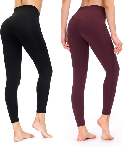 Workout Leggings for Women, High Waisted Yoga Pants for Women, Leggings with Pockets Women