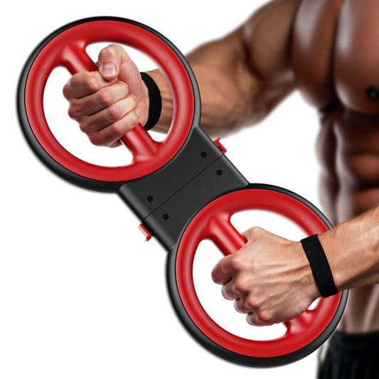 AKLUER 3-IN-1 Forearm Strength Trainer All-In-One 360° Rotator Burn Machine Detachable Dumbbells Chest Expander Adjustable Resistance Portable Upper Body Training - Hand Grip Strengthener