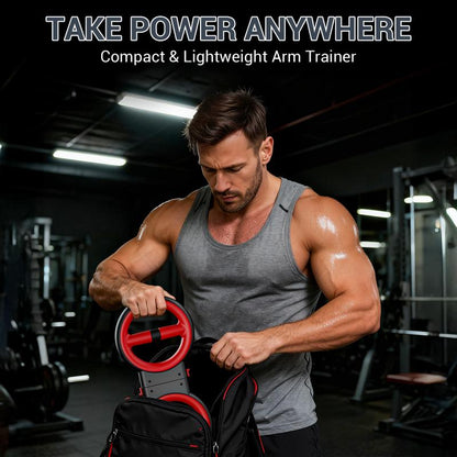 AKLUER 3-IN-1 Forearm Strength Trainer All-In-One 360° Rotator Burn Machine Detachable Dumbbells Chest Expander Adjustable Resistance Portable Upper Body Training - Hand Grip Strengthener