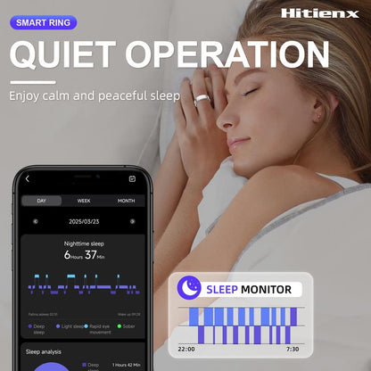 Smart Ring – Wellness Tracker with Heart Rate, Temperature Check, Sleep, Stress & Cycle Reminder Insights | Auto Activity Detection | Fitness Ring for Men & Women | No Subscription | Android & Ios Compatible