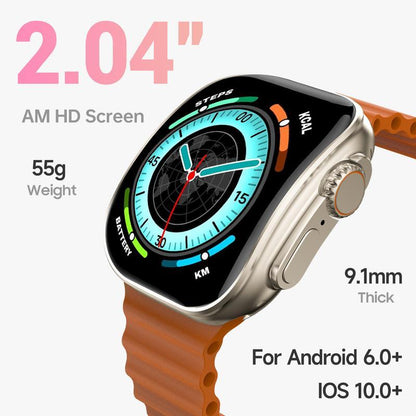 W&O Smart Watch Gift Set – 2.02" Wireless Calling Fitness Tracker Bundle with 100+ Sports Modes, Touch Screen, APP Alerts, Call & Message Reminder, Compatible with Iphone & Android – All-In-One Wearable Smart Bracelet Package