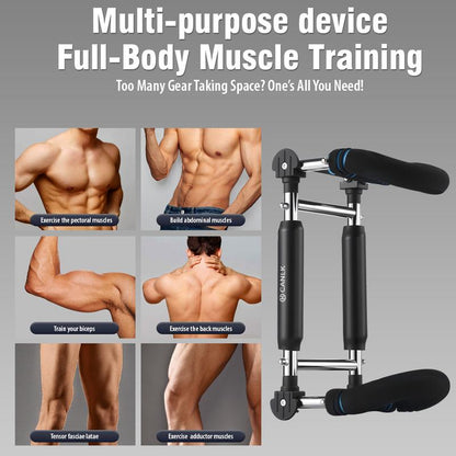 Twister Arm Trainer,Five Adjustable Levels Resistance Chest Workout Equipment,80-120Lbs Portable Chest Clip Trainer and Arm Exerciser,Portable Home Fitness Equipment