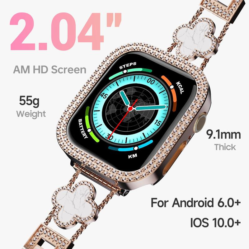 2026 Fashion Smart Watches for Women, Touch Screen Watch, Answer/Make Calls/100+ Sports Modes/Message Reminder, DIY Watch Dials, Wearable Devices, Smart Watches for Iphone/Andriod, Gift for Wife, Girl Friend
