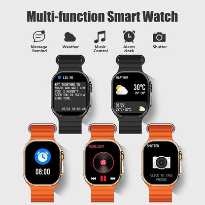 W&O Smart Watch Gift Set – 2.02" Wireless Calling Fitness Tracker Bundle with 100+ Sports Modes, Touch Screen, APP Alerts, Call & Message Reminder, Compatible with Iphone & Android – All-In-One Wearable Smart Bracelet Package